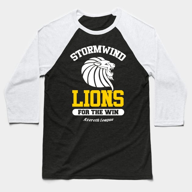 Stormwind Lions Baseball T-Shirt by Cocolima